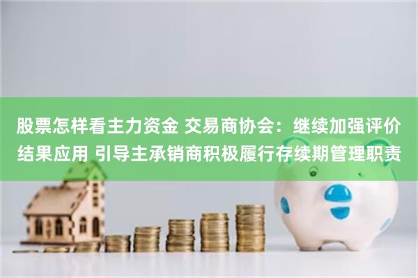 股票怎样看主力资金 交易商协会：继续加强评价结果应用 引导主承销商积极履行存续期管理职责