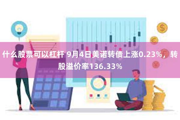 什么股票可以杠杆 9月4日美诺转债上涨0.23%，转股溢价率136.33%