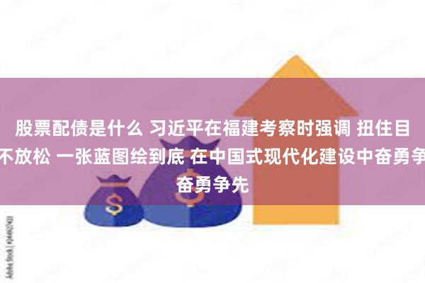 股票配债是什么 习近平在福建考察时强调 扭住目标不放松 一张蓝图绘到底 在中国式现代化建设中奋勇争先